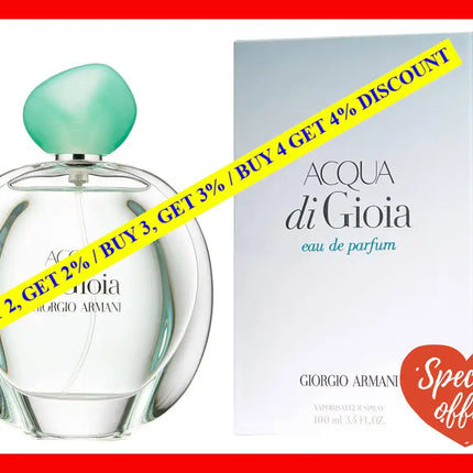 Acqua Di Gioia By Giorgio Armani For Women - 3.4 Oz Edp Spray