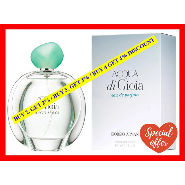 Acqua Di Gioia By Giorgio Armani For Women - 3.4 Oz Edp Spray