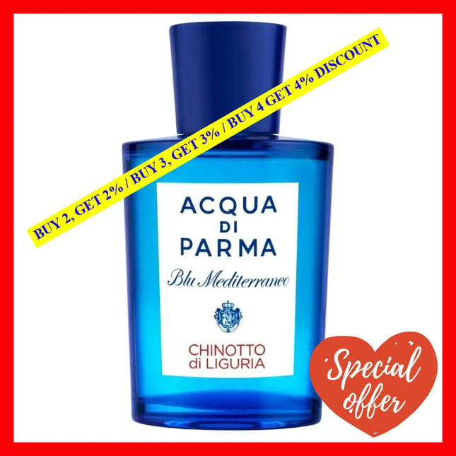 Acqua Di Parma Blu Mediterraneo Chinotto Di Liguria Perfume Edt Spray 2.5 Oz. / 75Ml.