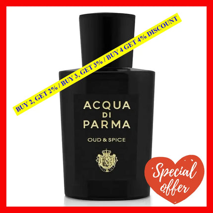 Acqua Di Parma Oud And Spice Eau De Parfum For Men 3.4 Oz / 100 Ml