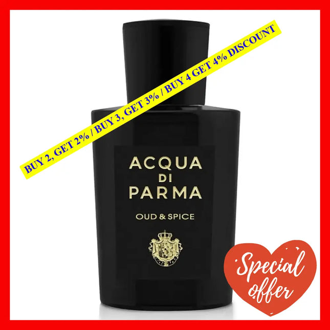 Acqua Di Parma Oud And Spice Eau De Parfum For Men 3.4 Oz / 100 Ml