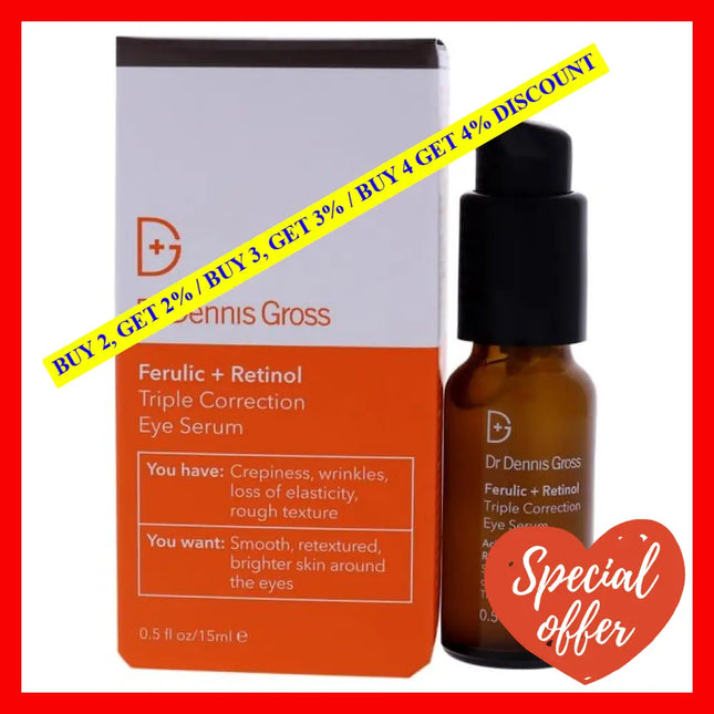 Advanced Retinol Plus Ferulic Triple Correction Eye Serum By Dr. Dennis Gross For Unisex - 0.5 Oz