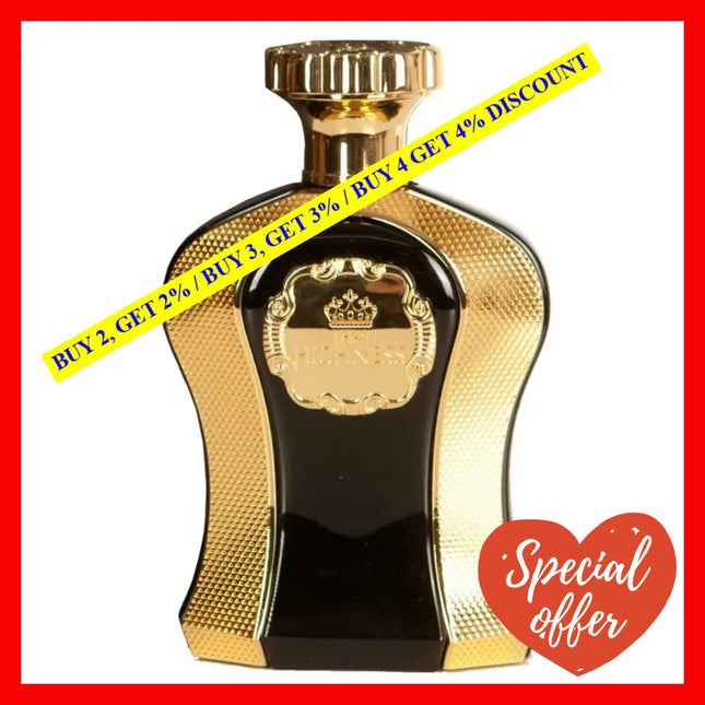 Afnan Perfumes Her Highness Black Eau De Parfum For Women 3.4 Oz / 100 Ml