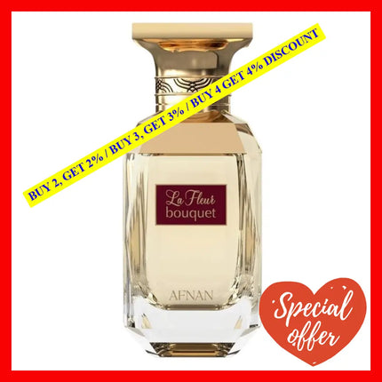 Afnan Perfumes La Fleur Bouquet Eau De Parfum For Women 2.7 Oz / 80 Ml
