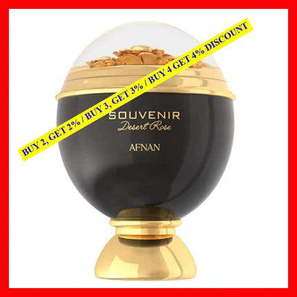 Afnan Perfumes Souvenir Desert Rose Eau De Parfum For Women 3.4 Oz / 100 Ml