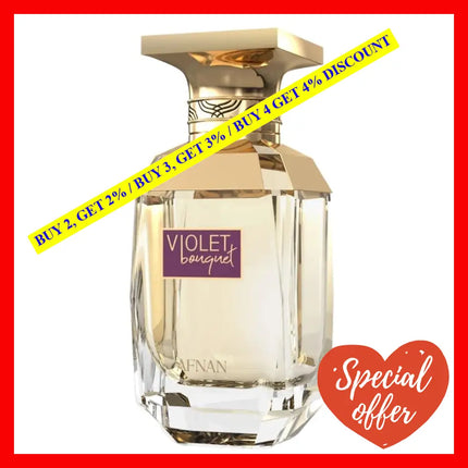 Afnan Perfumes Violet Bouquet Eau De Parfum For Women 3.0 Oz / 90 Ml