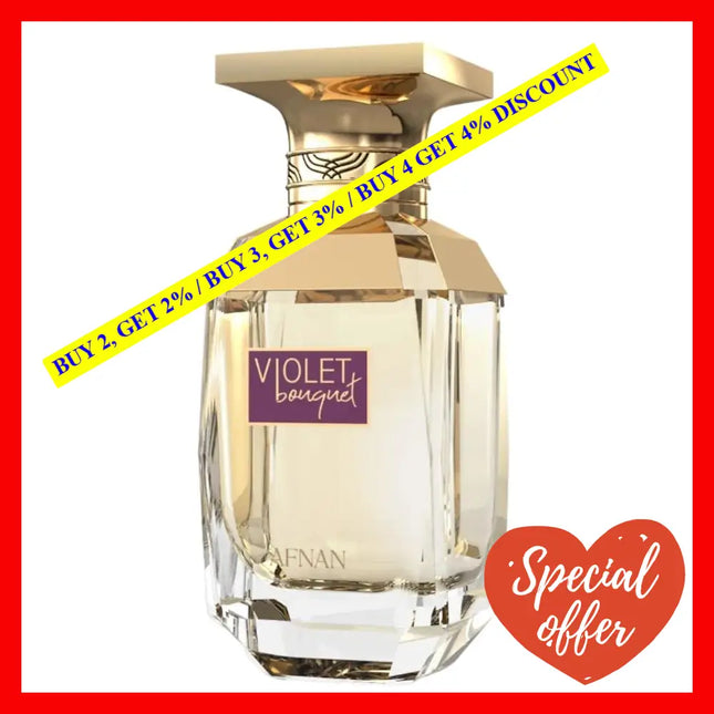 Afnan Perfumes Violet Bouquet Eau De Parfum For Women 3.0 Oz / 90 Ml