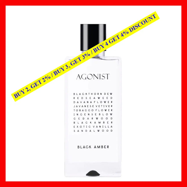 Agonist Perfumes Black Amber Eau De Parfum Unisex 1.7 Oz / 50 Ml