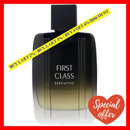 Aigner First Class Executive Eau De Toilette For Men 3.4 Oz / 100 Ml