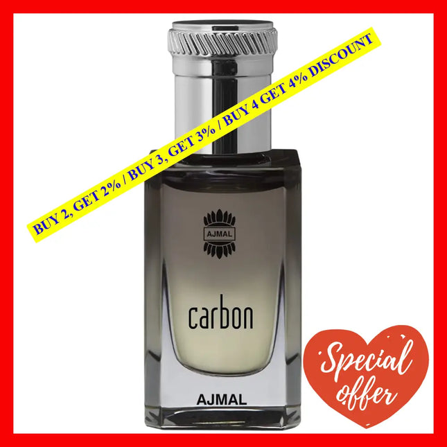 Ajmal Carbon Concentrated Perfume Oil For Men 0.33 Oz / 10 Ml