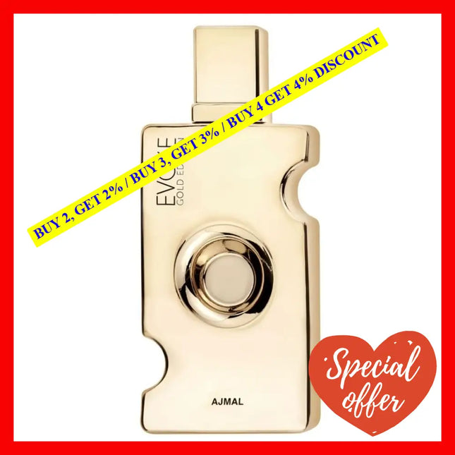 Ajmal Evoke Gold Edition Eau De Parfum For Women 2.5 Oz / 75 Ml
