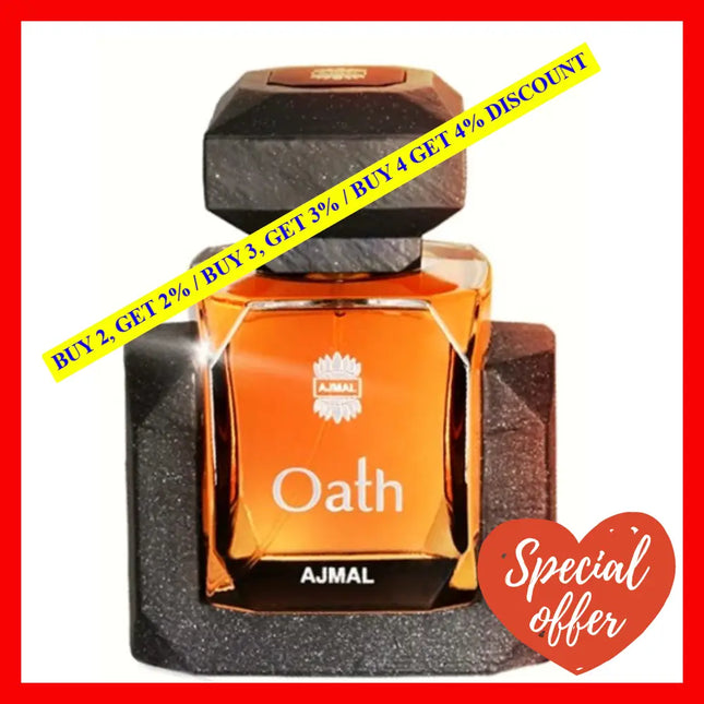 Ajmal Oath Eau De Parfum For Men 3.4 Oz / 100 Ml
