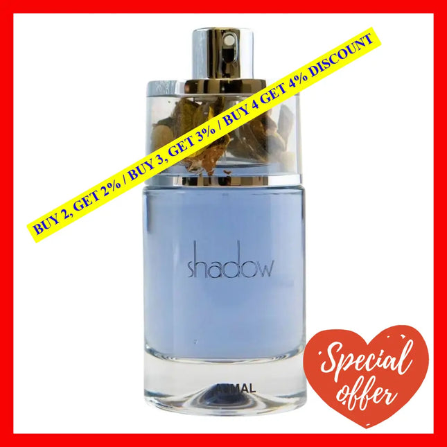 Ajmal Shadow Ii Grey Eau De Parfum For Men 2.5 Oz / 75 Ml