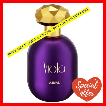 Ajmal Viola Eau De Parfum Unisex 2.5 Oz / 75 Ml