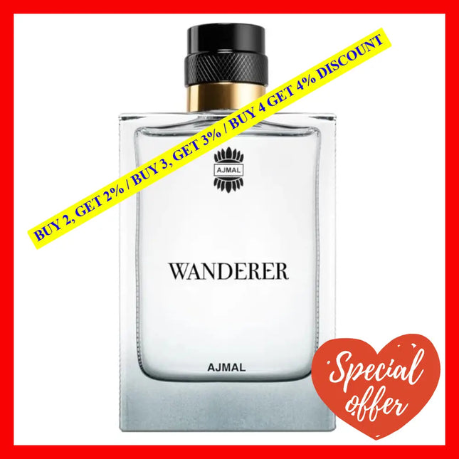 Ajmal Wanderer Eau De Parfum For Men 3.4 Oz / 100 Ml