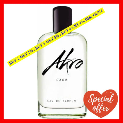 Akro Dark Eau De Parfum Unisex 3.4 Oz / 100 Ml
