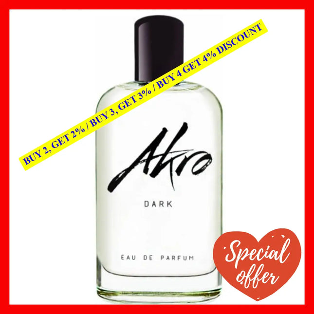 Akro Dark Eau De Parfum Unisex 3.4 Oz / 100 Ml