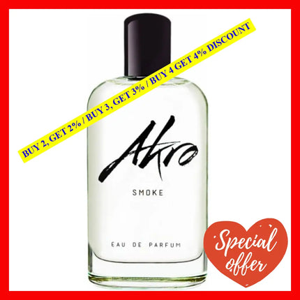 Akro Smoke Eau De Parfum Unisex 3.4 Oz / 100 Ml