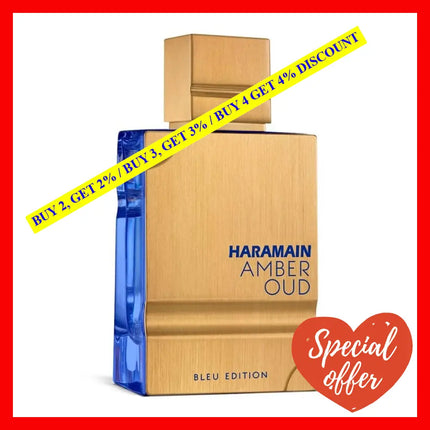 Al Haramain Amber Oud Bleu Edition Eau De Parfum For Men 3.4 Oz / 100 Ml