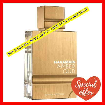 Al Haramain Amber Oud White Edition Eau De Parfum Unisex 3.4 Oz / 100 Ml