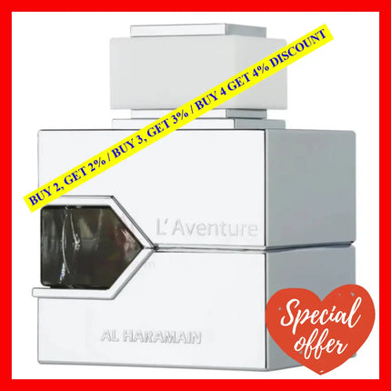 Al Haramain L’aventure Blanche Eau De Parfum For Men 3.4 Oz / 100 Ml