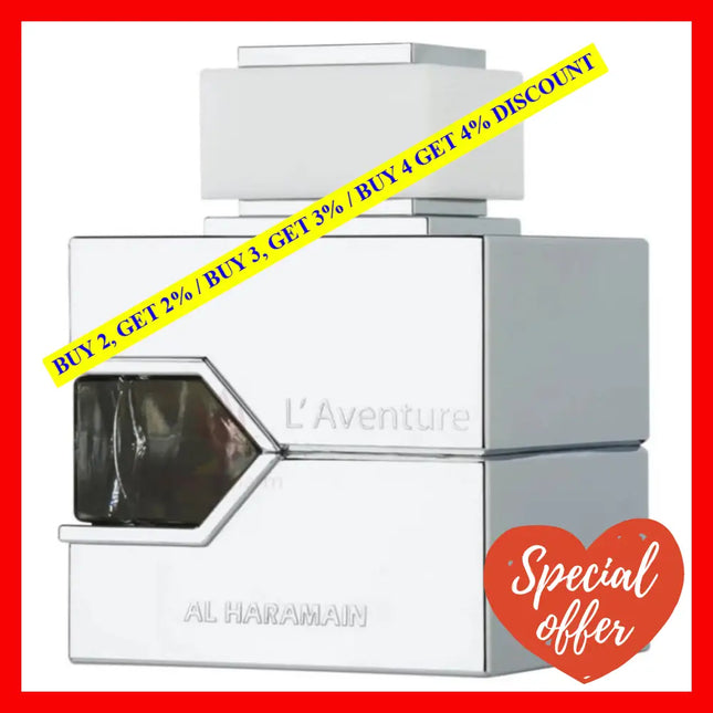 Al Haramain L’aventure Blanche Eau De Parfum For Men 3.4 Oz / 100 Ml