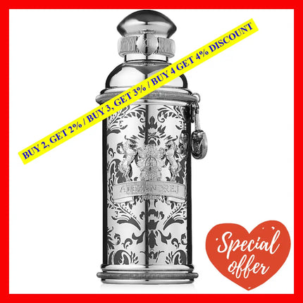 Alexandre. J Perfumes Silver Ombre Eau De Parfum Unisex 3.4 Oz / 100 Ml
