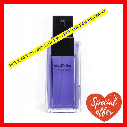 Alfred Sung Eau De Toilette For Men 3.4 Oz / 100 Ml