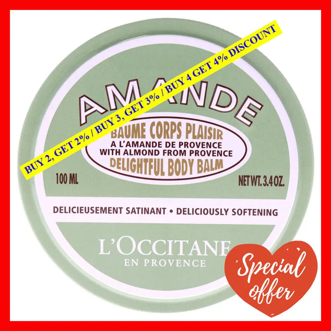 Almond Delightful Body Balm By Loccitane For Unisex - 3.4 Oz