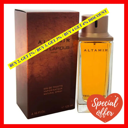 Altamir By Ted Lapidus For Men - 4.16 Oz Edt Spray