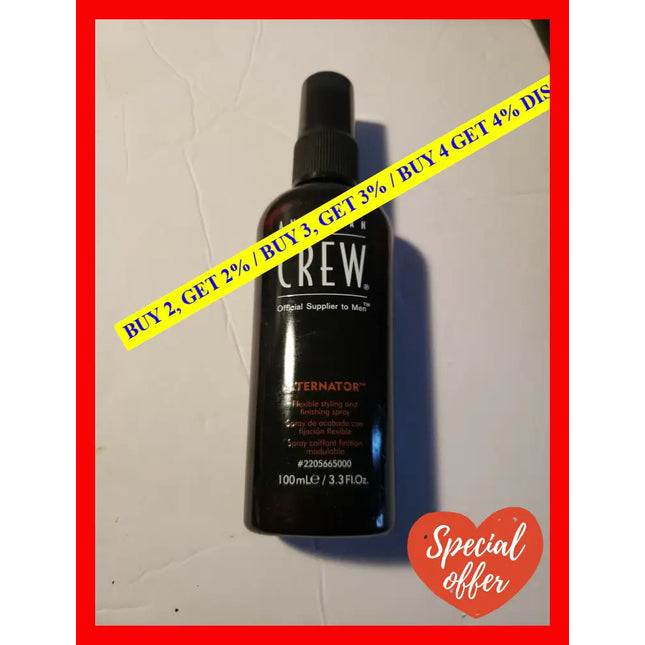Alternator Flexible Styling And Finishing Spray By American Crew For Men - 3.3 Oz Hairspray