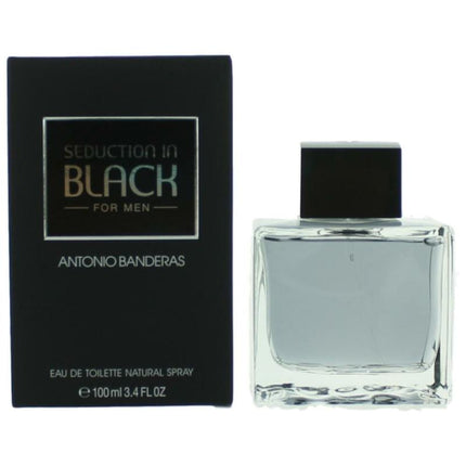 Seduction In Black By Antonio Banderas, 3.4 Oz Eau De Toilette Spray For Men