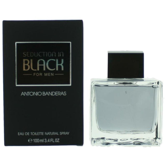 Seduction In Black By Antonio Banderas, 3.4 Oz Eau De Toilette Spray For Men