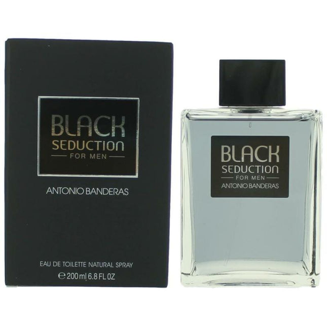 Seduction In Black By Antonio Banderas, 6.8 Oz Eau De Toilette Spray For Men