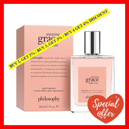 Amazing Grace Ballet Rose By Philosophy For Women - 2 Oz Edt Spray