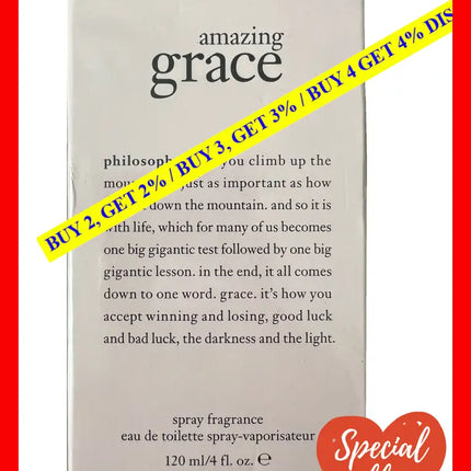Amazing Grace By Philosophy For Women - 4 Oz Edt Spray
