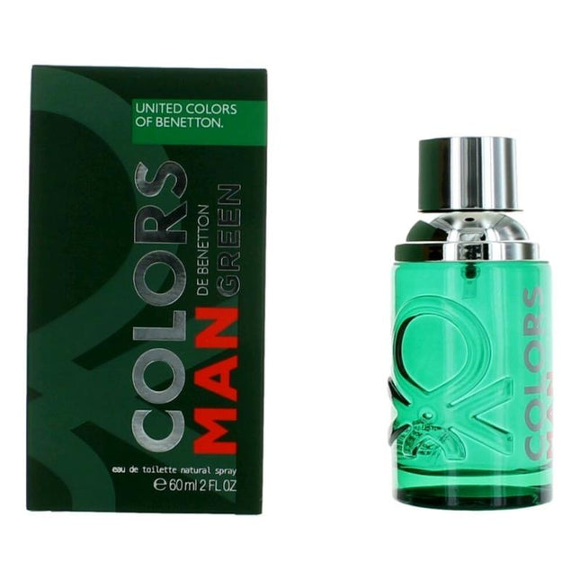 Colors De Benetton Man Green By Benetton, 2 Oz Eau De Toilette Spray For Men