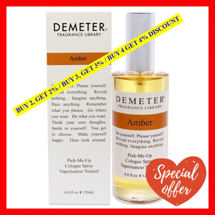 Amber By Demeter For Women - 4 Oz Cologne Spray
