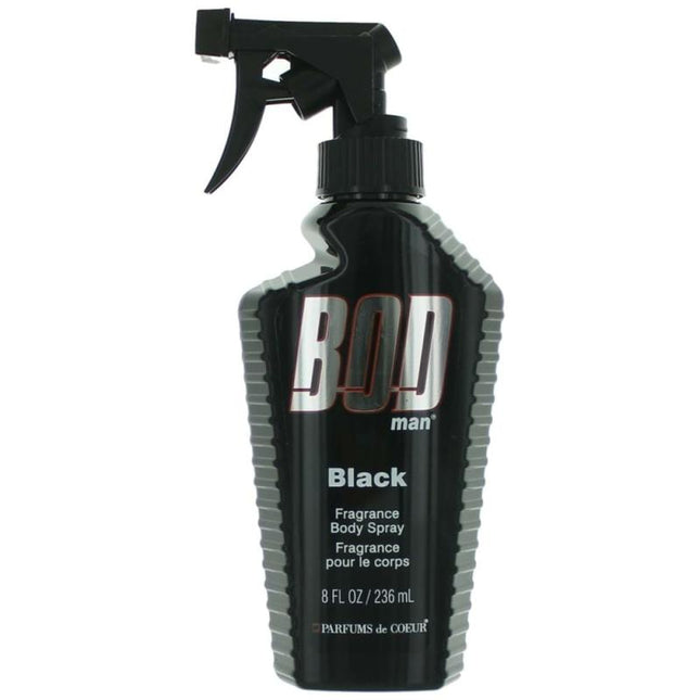 Bod Man Black By Parfums De Coeur, 8 Oz Frgrance Body Spray For Men
