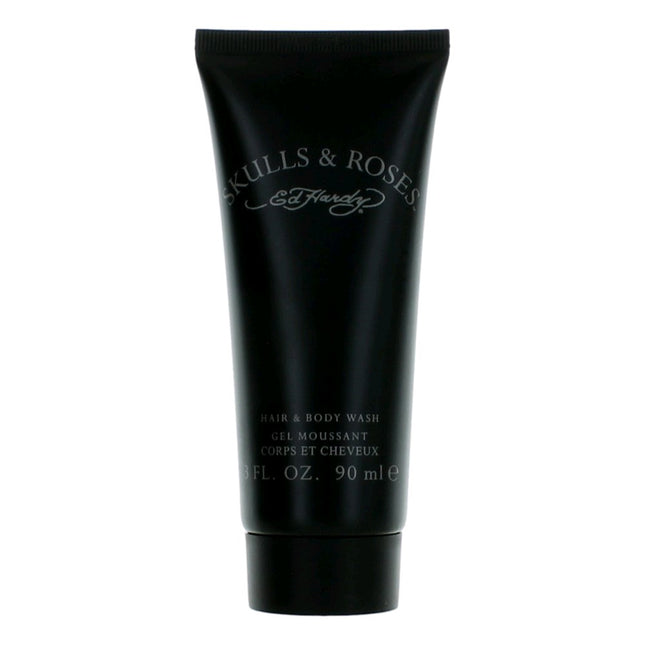 Ed Hardy Skulls &amp; Roses By Ed Hardy, 3 Oz Hair &amp; Body Wash For Men