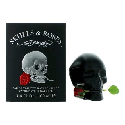 Ed Hardy Skulls And Roses By Ed Hardy, 3.4 Oz Eau De Toilette Spray For Men