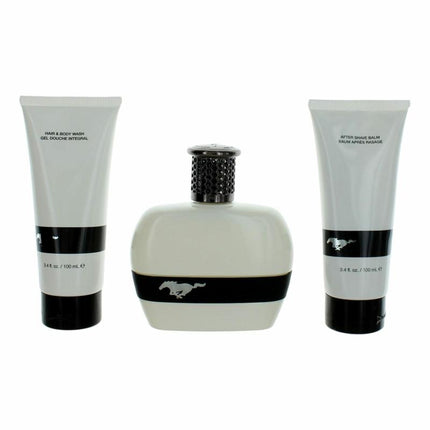 Mustang White By Mustang, 3 Piece Gift Set For Men