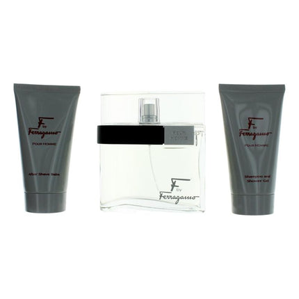 F By Salvatore Ferragamo, 3 Piece Gift Set For Men