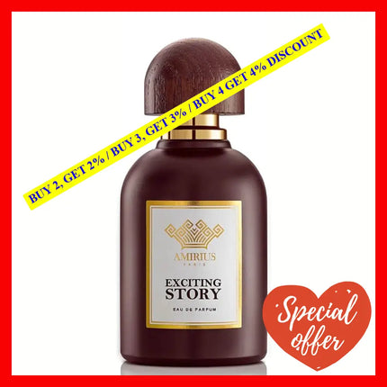 Amirius Exciting Story Eau De Parfum Unisex 2.5 Oz / 75 Ml