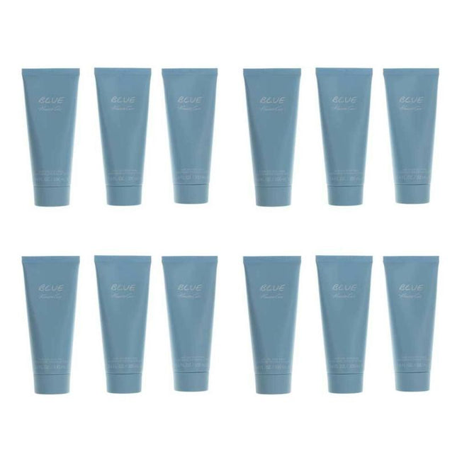 Kenneth Cole Blue By Kenneth Cole, 3.4 Oz Hair And Body Wash For Men, 12 Pack