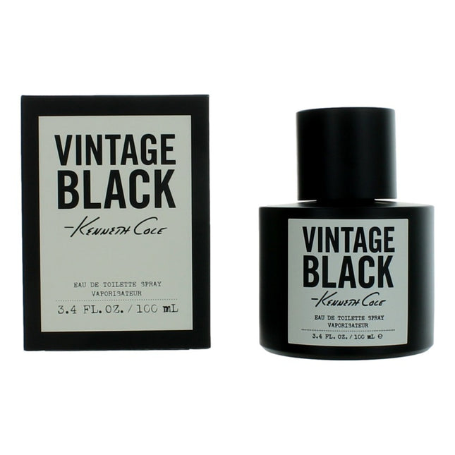 Kenneth Cole Vintage Black By Kenneth Cole, 3.4 Oz Eau De Toilette Spray For Men