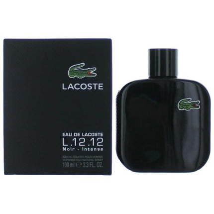 Lacoste L.12.12 Black Noir Intense By Lacoste, 3.3 Oz Eau De Toilette Spray For Men