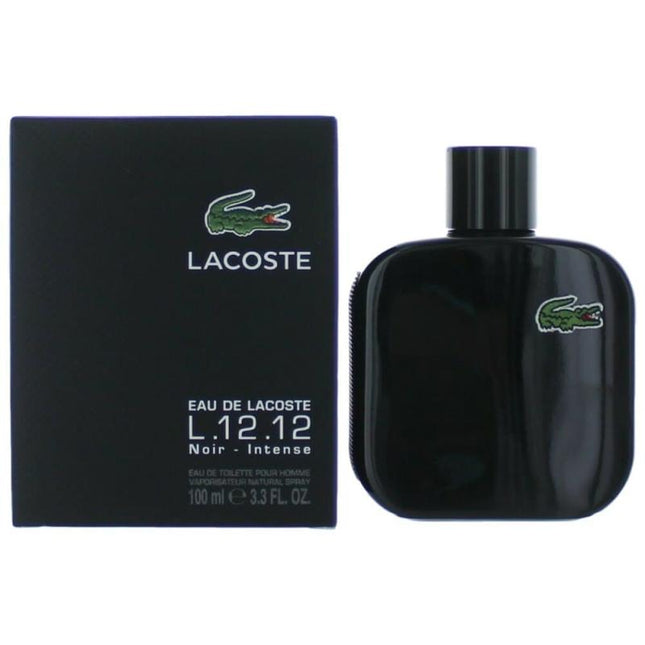 Lacoste L.12.12 Black Noir Intense By Lacoste, 3.3 Oz Eau De Toilette Spray For Men