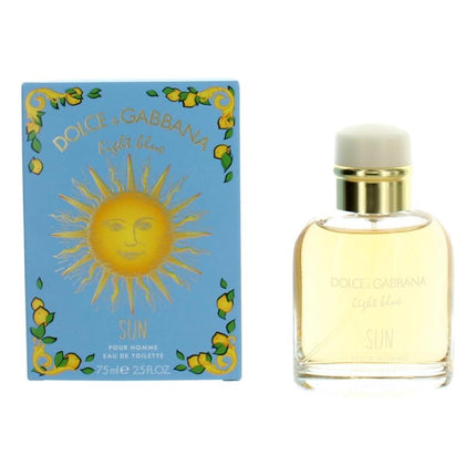 Light Blue Sun By Dolce &amp; Gabbana, 2.5 Oz Eau De Toilette Spray For Men