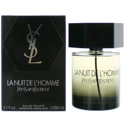 La Nuit De L'Homme By Yves Saint Laurent, 3.3 Oz Eau De Toilette Spray For Men